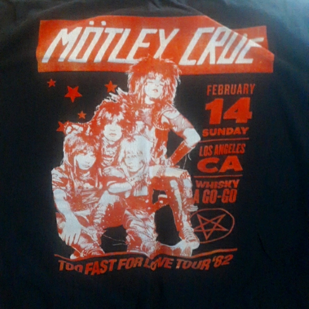Motley cruel too fast for love tour shirt